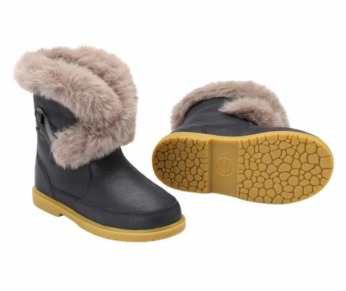 Donsje Amsterdam Ankle Boots Boys Tusi Navy Leather
