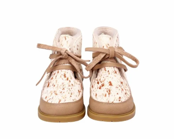 Donsje Amsterdam Ankle Boots Girls Buddy Exclusive Brown Brushed Cow Hair