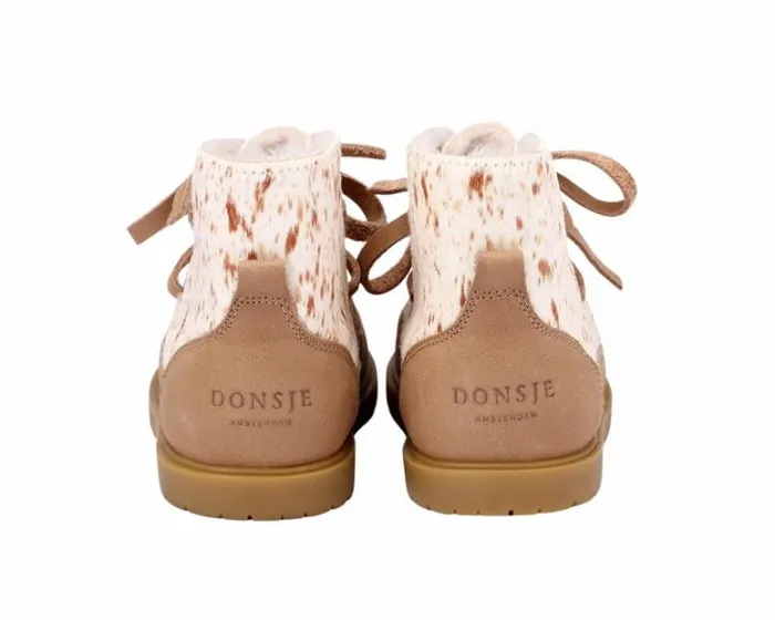 Donsje Amsterdam Ankle Boots Girls Buddy Exclusive Brown Brushed Cow Hair