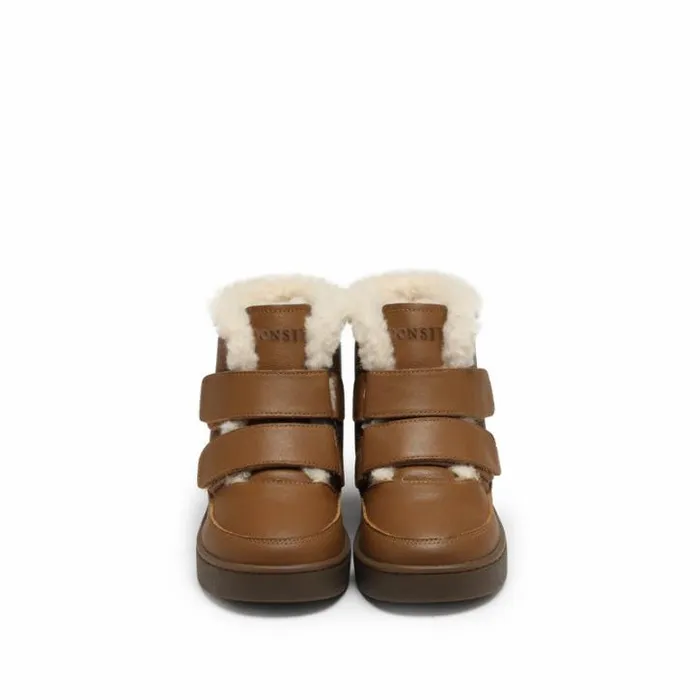 Donsje Amsterdam Ankle Boots Girls Clenn Boots Chestnut Leather