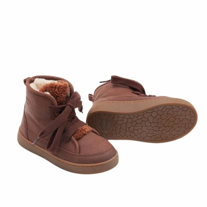 Donsje Amsterdam Ankle Boots Girls Flinn Milk Chocolate Leather