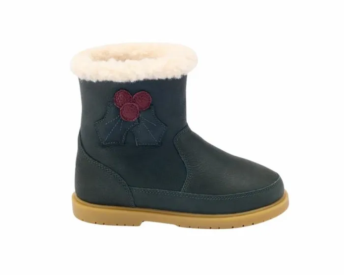 Donsje Amsterdam Ankle Boots Girls Trene Deep Green Leather