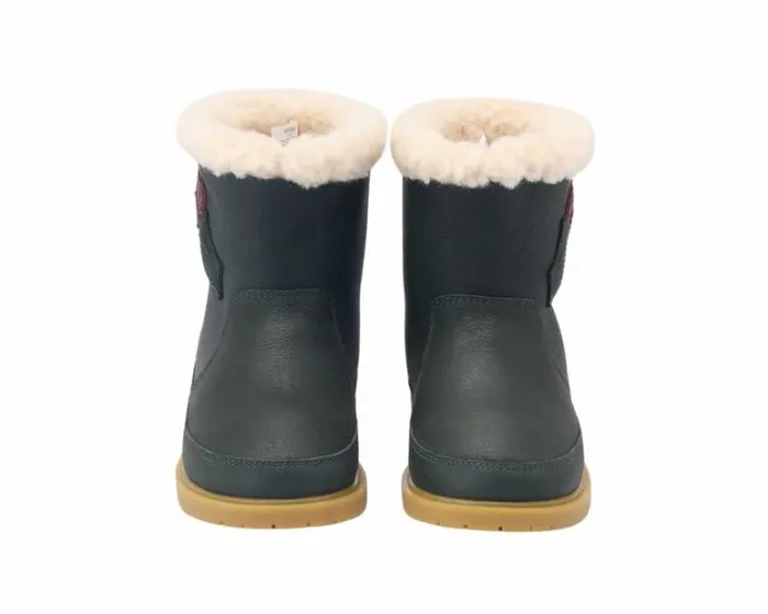 Donsje Amsterdam Ankle Boots Girls Trene Deep Green Leather