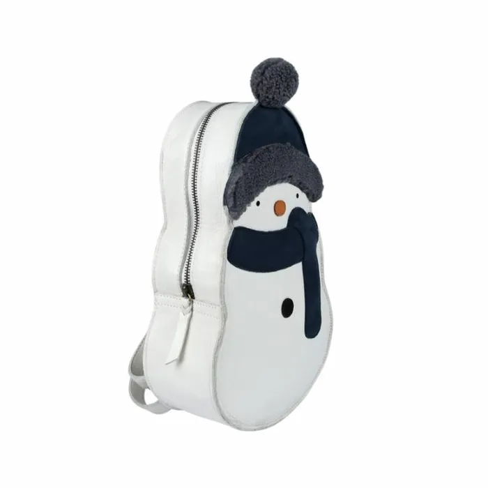 Donsje Amsterdam Backpacks and Purses Girls Snoo Schoolbag Off White Leather
