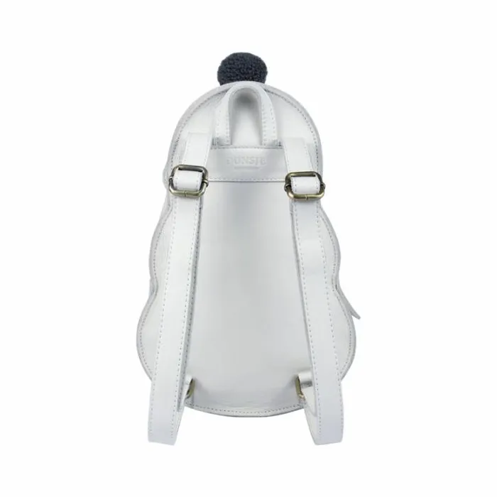 Donsje Amsterdam Backpacks and Purses Girls Snoo Schoolbag Off White Leather