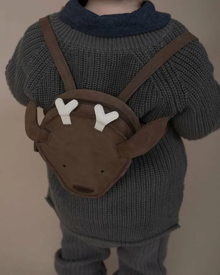 Donsje Amsterdam Backpacks Boys Kapi Special Backpack Hazelnut Nubuck