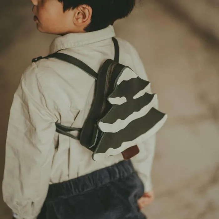 Donsje Amsterdam Backpacks Boys Kliff Backpack Olive Leather