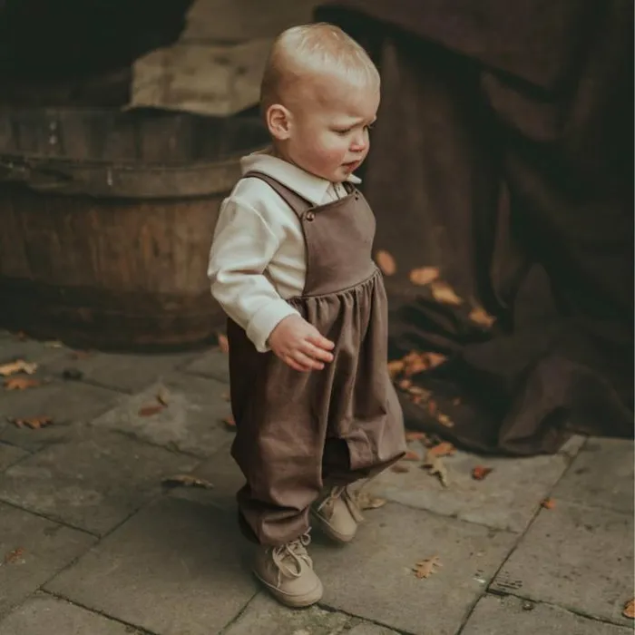 Donsje Amsterdam Bodysuits and Playsuits Baby Boota Overall Dusty Brown