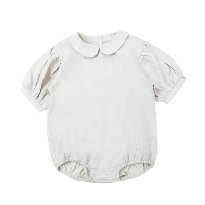 Donsje Amsterdam Bodysuits and Playsuits Baby Florine Romper Powder Beige