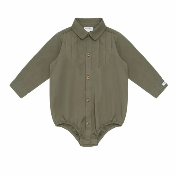 Donsje Amsterdam Bodysuits and Playsuits Baby Pepijn Bodysuit Thyme