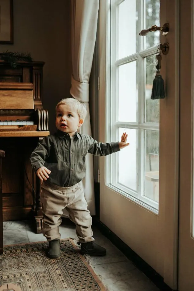 Donsje Amsterdam Bodysuits and Playsuits Baby Pepijn Bodysuit Thyme