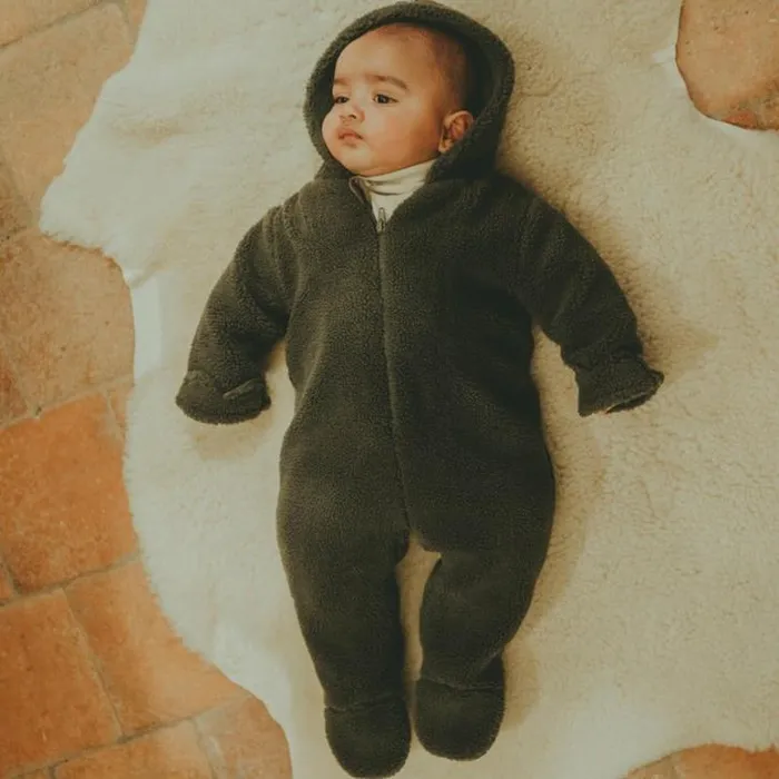 Donsje Amsterdam Bodysuits and Playsuits Baby Yili Onesie Forest Green