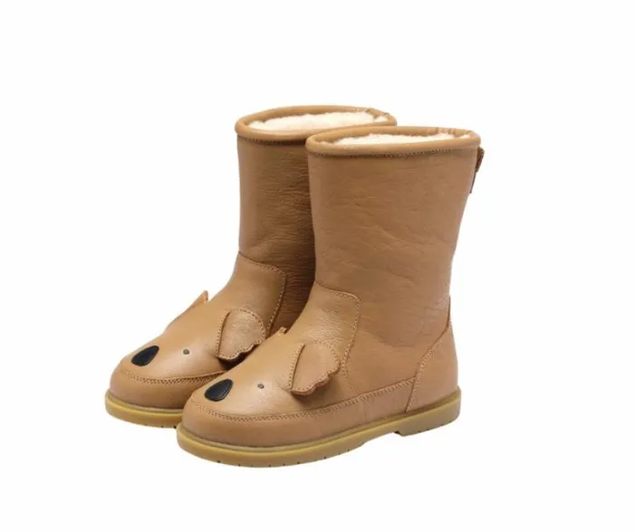 Donsje Amsterdam Boots Boys Wadudu Classic Boots Truffle Leather