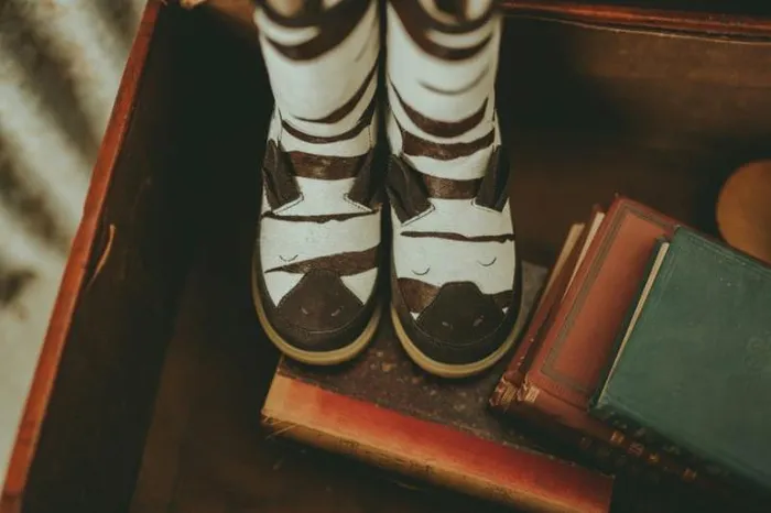 Donsje Amsterdam Boots Boys Wadudu Exclusive Zebra Striped Cow Hair