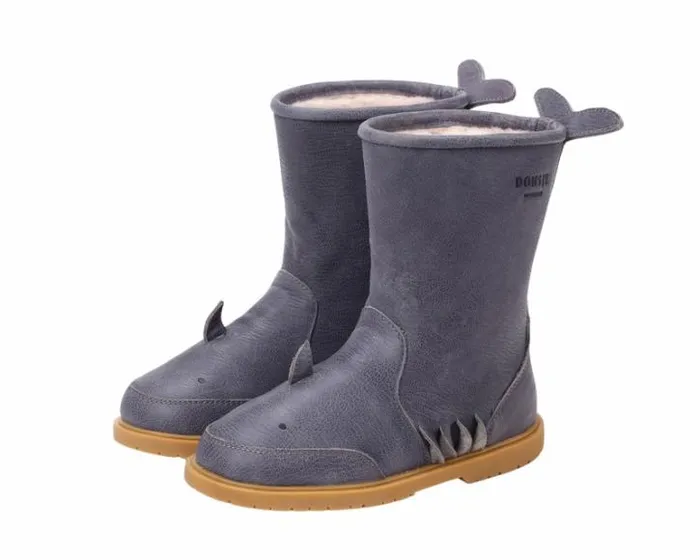 Donsje Amsterdam Boots Girls Agus Stellar Blue Leather
