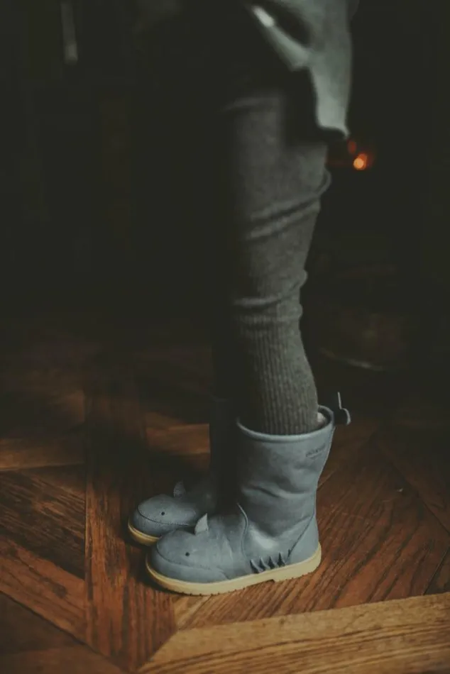 Donsje Amsterdam Boots Girls Agus Stellar Blue Leather