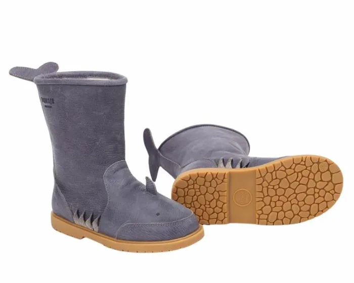 Donsje Amsterdam Boots Girls Agus Stellar Blue Leather