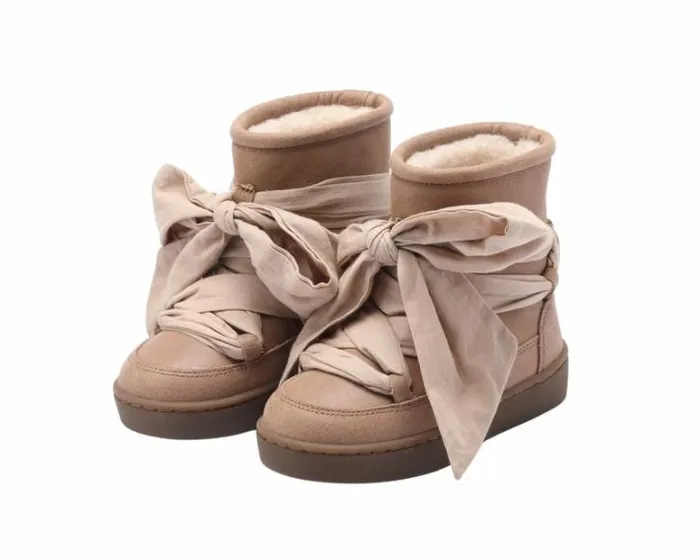 Donsje Amsterdam Boots Girls Ganza Boots Hazelnut Leather