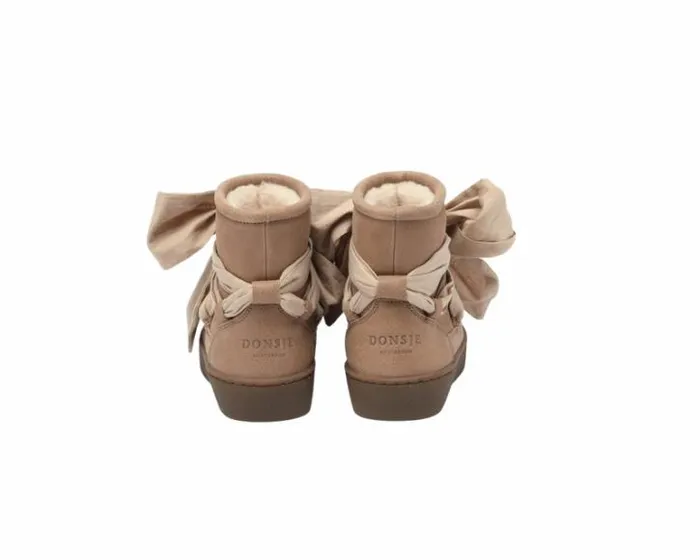 Donsje Amsterdam Boots Girls Ganza Boots Hazelnut Leather