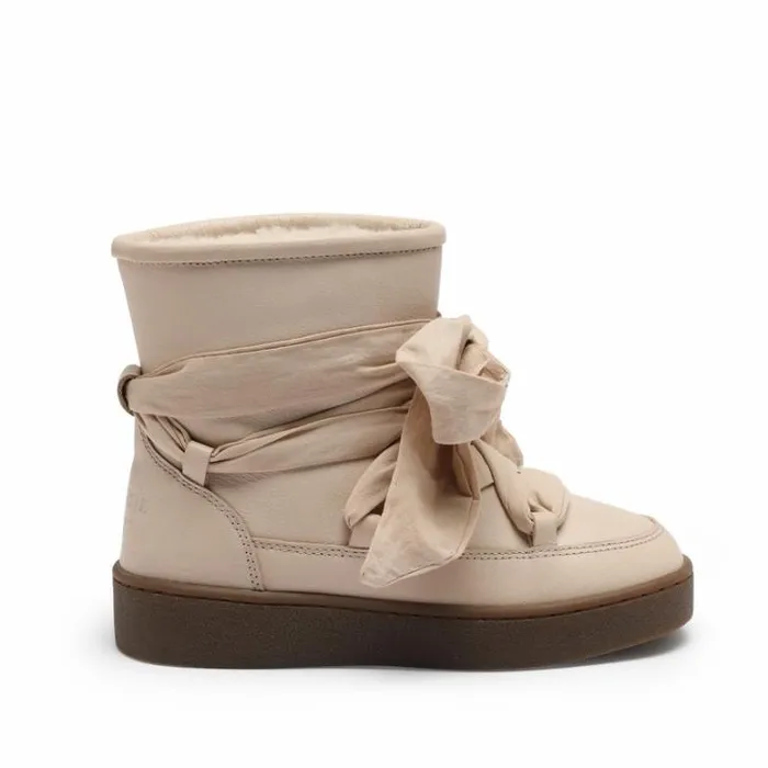 Donsje Amsterdam Boots Girls Ganza Boots Ivory Leather