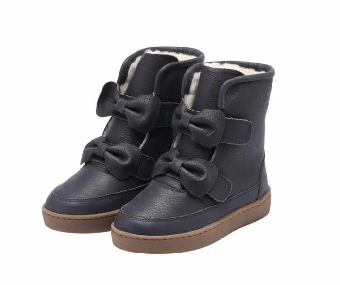 Donsje Amsterdam Boots Girls Isa Navy Leather