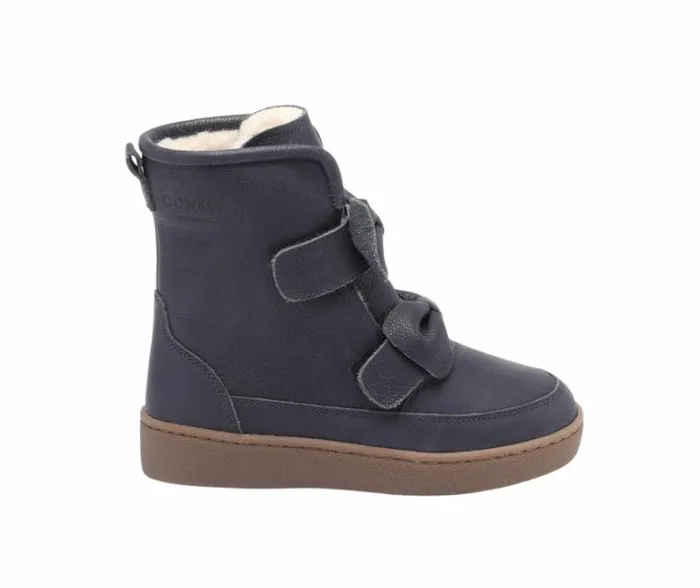 Donsje Amsterdam Boots Girls Isa Navy Leather