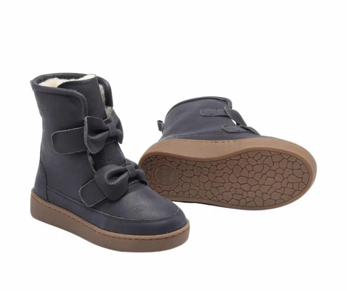 Donsje Amsterdam Boots Girls Isa Navy Leather