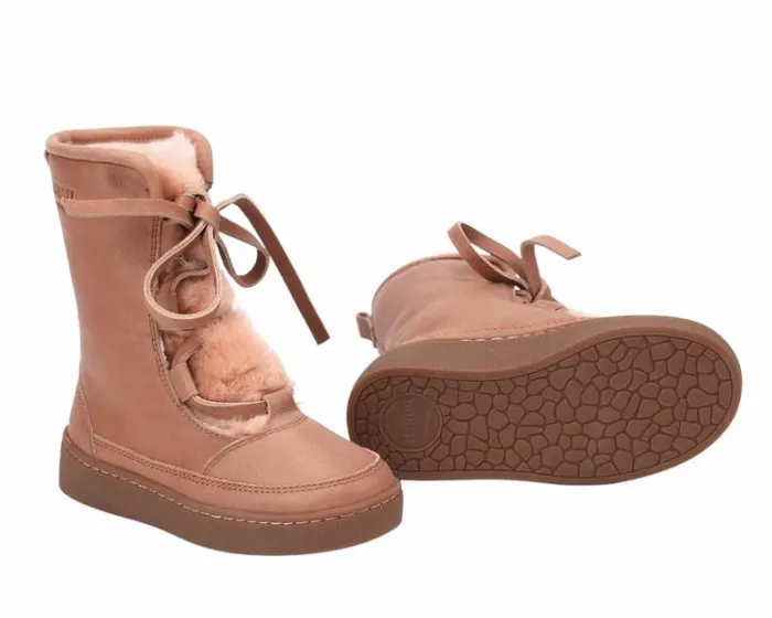 Donsje Amsterdam Boots Girls Sonny Boots Hazelnut Leather