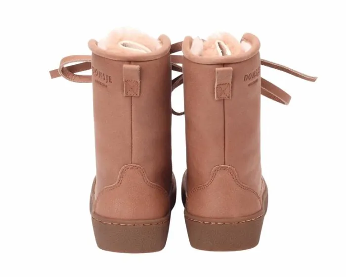 Donsje Amsterdam Boots Girls Sonny Boots Hazelnut Leather