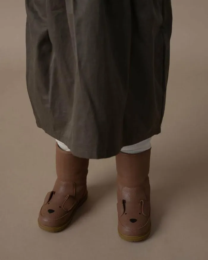 Donsje Amsterdam Boots Girls Wadudu Classic Boots Hazelnut Leather