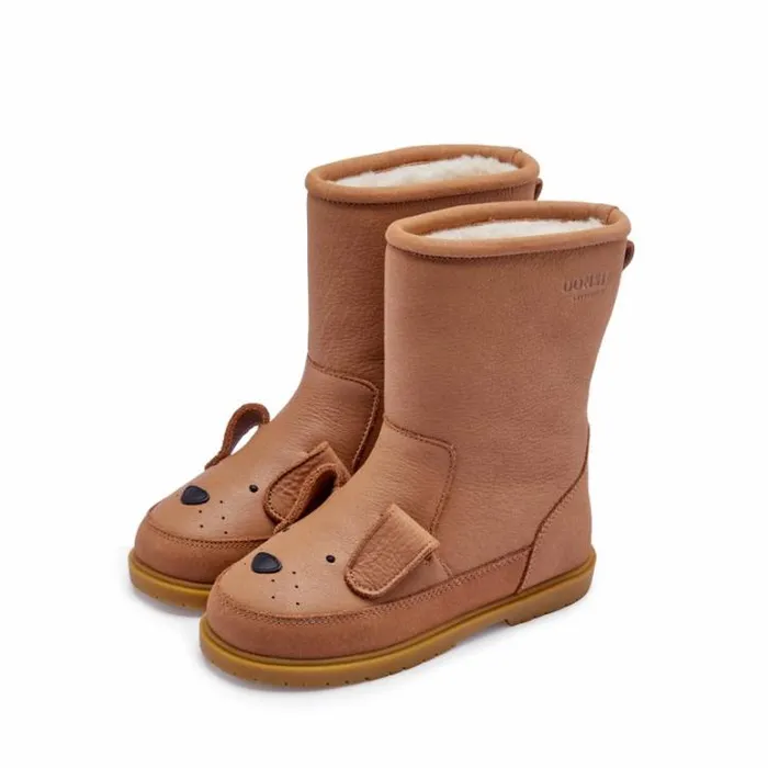 Donsje Amsterdam Boots Girls Wadudu Classic Boots Hazelnut Leather