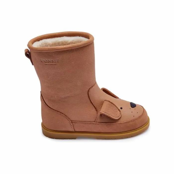 Donsje Amsterdam Boots Girls Wadudu Classic Boots Hazelnut Leather
