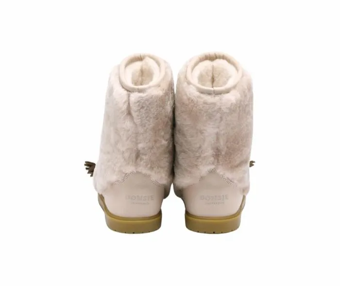 Donsje Amsterdam Boots Girls Wadudu Exclusive Light Beige Sheep Wool