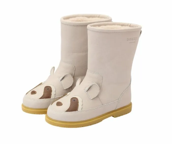 Donsje Amsterdam Boots Girls Wadudu Special Ivory Leather