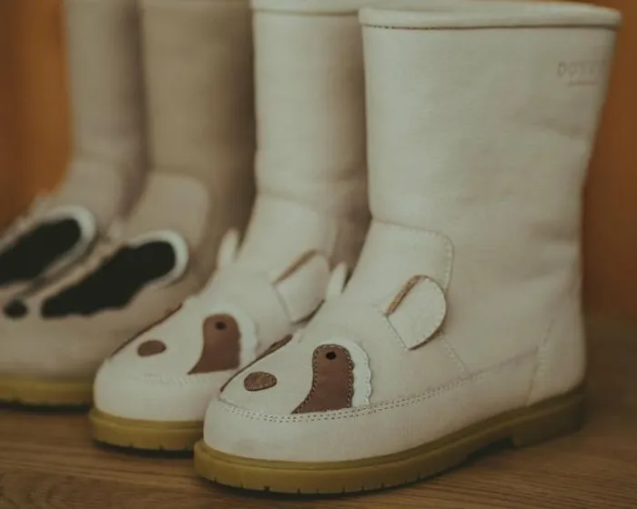 Donsje Amsterdam Boots Girls Wadudu Special Ivory Leather