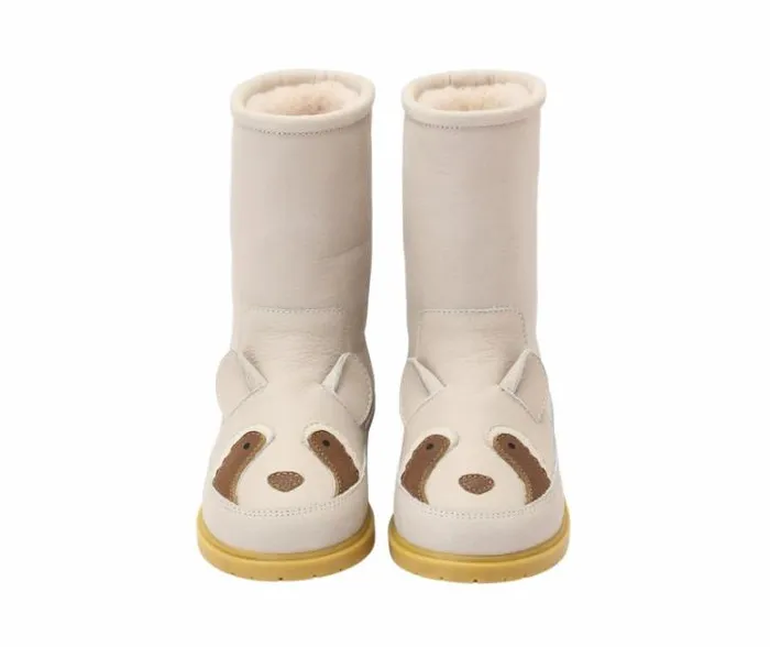 Donsje Amsterdam Boots Girls Wadudu Special Ivory Leather