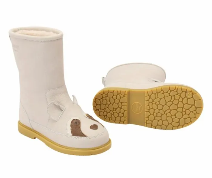 Donsje Amsterdam Boots Girls Wadudu Special Ivory Leather