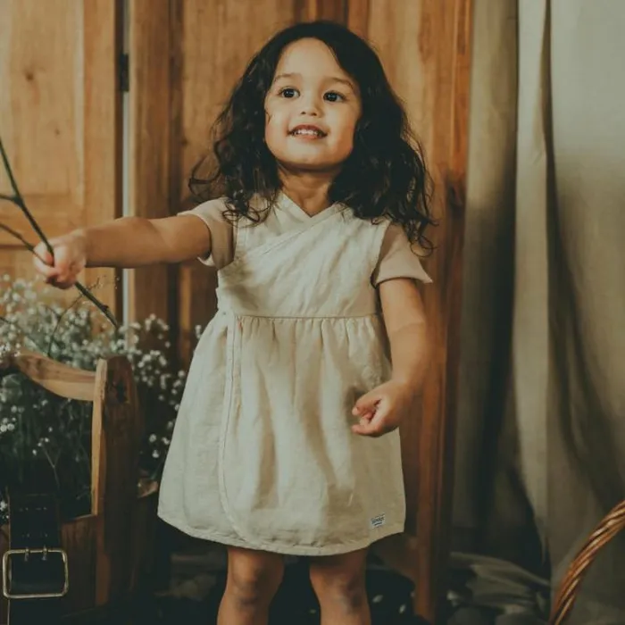 Donsje Amsterdam Dresses and Skirts Baby Phileine Dress Beige