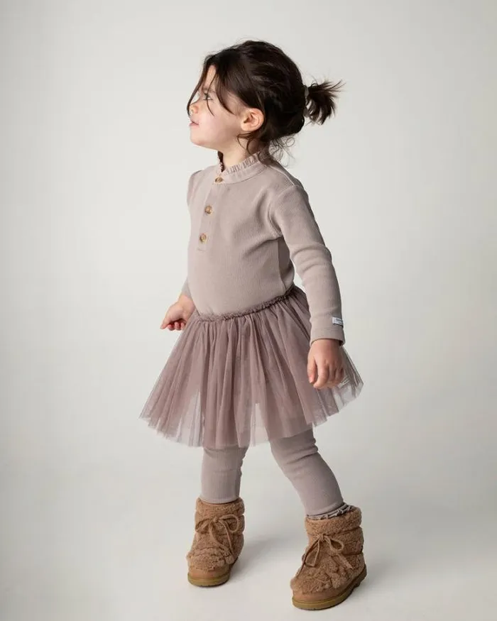 Donsje Amsterdam Dresses and Skirts Baby Rieta Skirt Grey Violet
