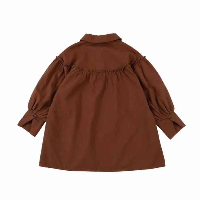 Donsje Amsterdam Dresses and Skirts Girls Daka Dress Rusty Coral
