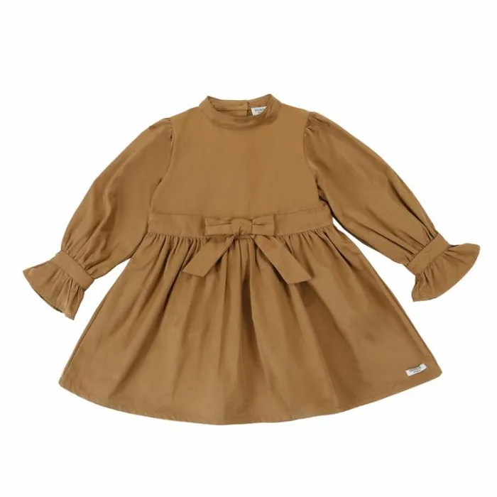 Donsje Amsterdam Dresses and Skirts Girls Muza Dress Rose Brown