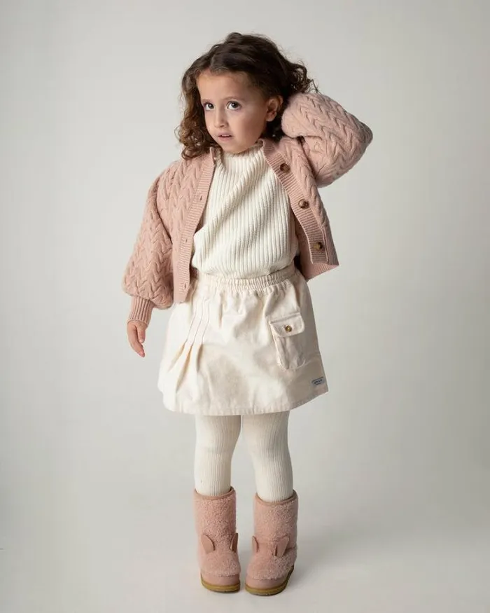 Donsje Amsterdam Dresses and Skirts Girls Pelles Skirt Warm White Donsje Amsterdam Dresses and Skirts Girls Pelles Skirt Warm White