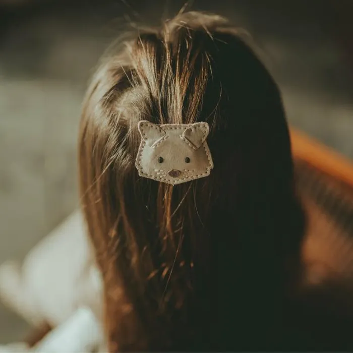 Donsje Amsterdam Hair Accessories Girls Josy Classic Hairclip Lilac Nubuck