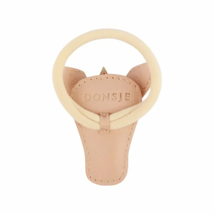 Donsje Amsterdam Hair Accessories Girls Josy Special Hair Tie Light Rose Leather