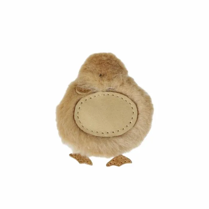 Donsje Amsterdam Hair Accessories Girls Lipu Clip Camel Soft Faux Fur