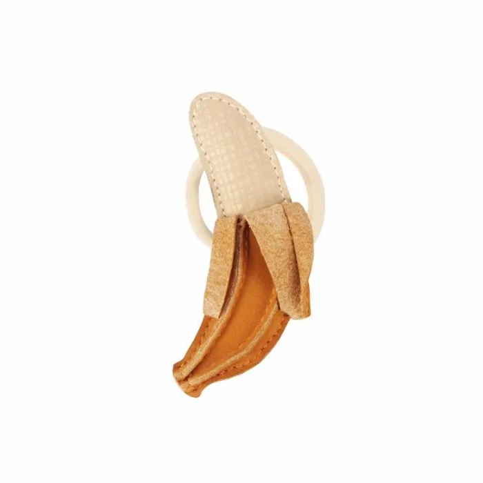 Donsje Amsterdam Hair Accessories Girls Nanoe Fruit Hair Tie Caramel Nubuck