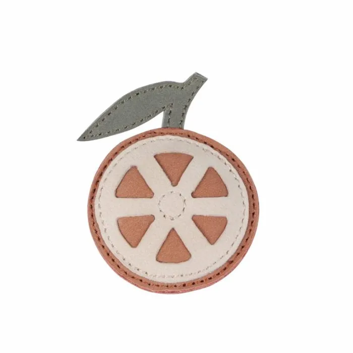 Donsje Amsterdam Hair Accessories Girls Nanoe Fruit Hair Tie Walnut Nubuck