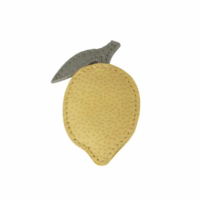 Donsje Amsterdam Hair Accessories Girls Nanoe Fruit Hairclip Canary Dotted Nubuck