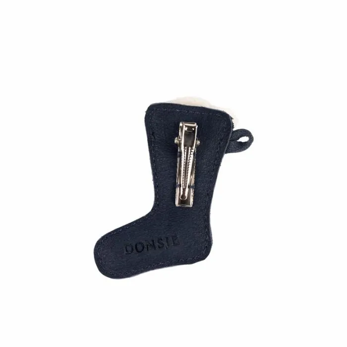 Donsje Amsterdam Hair Accessories Girls Wonda Hairclip Navy Nubuck