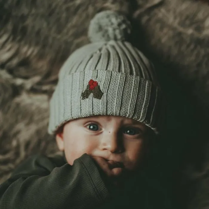 Donsje Amsterdam Hats and Mittens Boys Gissa Hat Silvery Sage